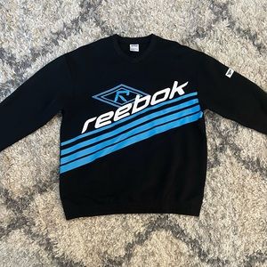 Reebok Men Black Sweater - Large
